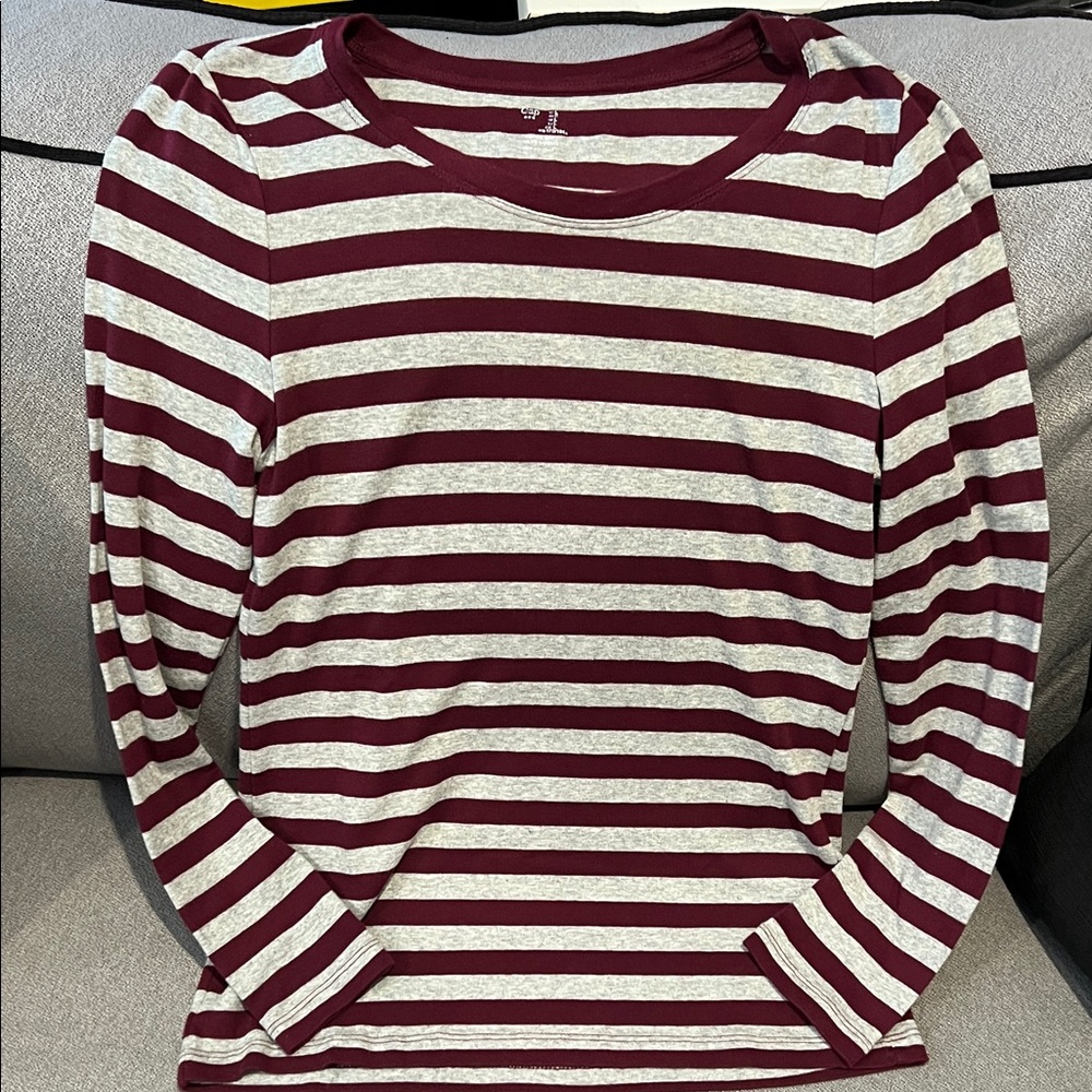 Gap Striped Long Sleeve Shirt Super Soft